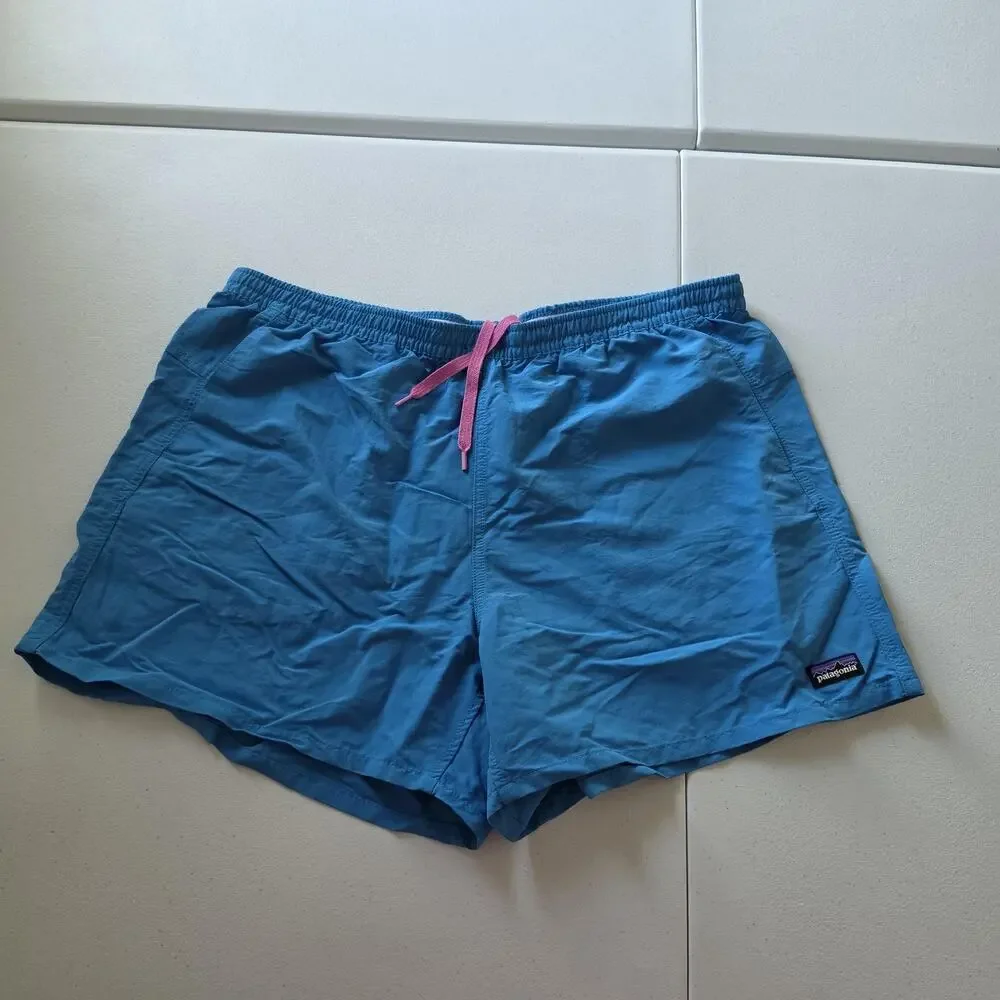 Patagonia Shorts Mens XL Baggies Blue Swim Trunks Quick Dry Nylon Drawstring